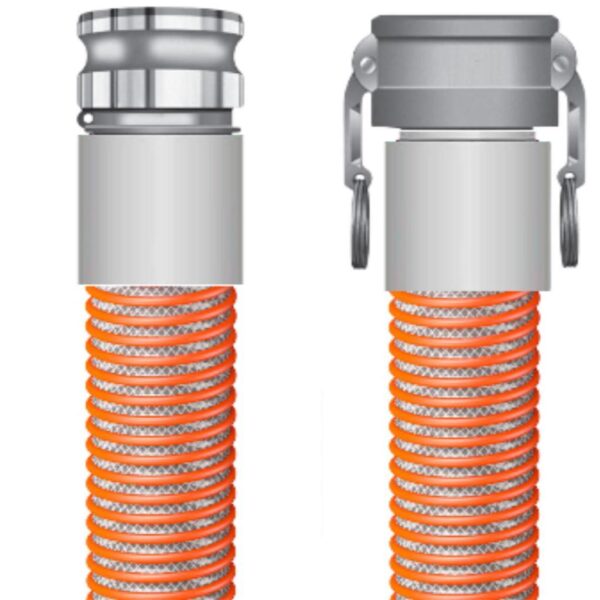 2 X 10' CLEAR PVC ORANGE HELIX ALCXE