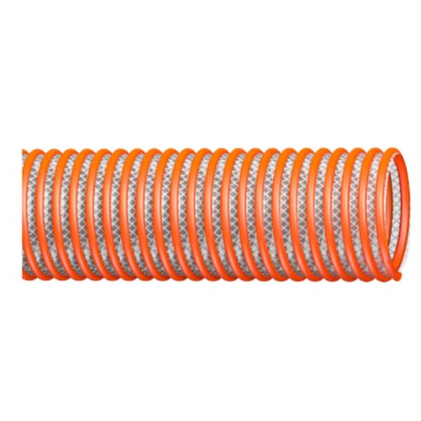 1 1/2" CLEAR PVC/ORANGE HELIX