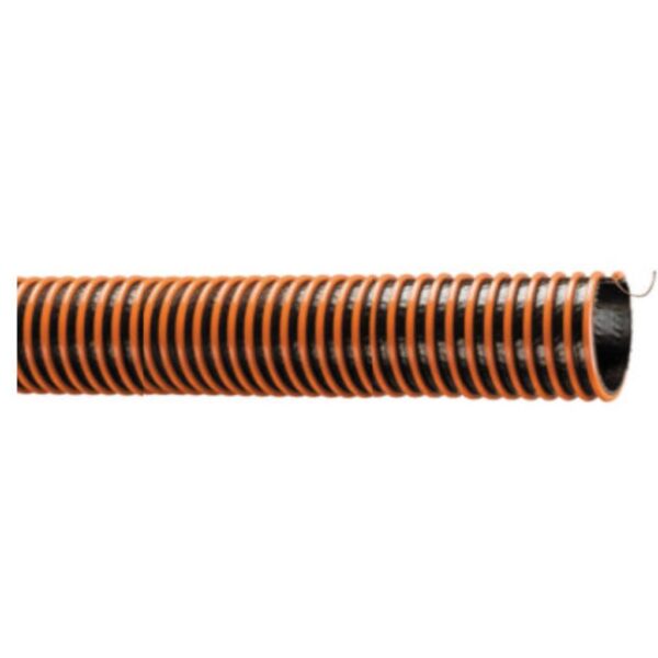 4" BLACK NBR-PVC/ORANGE HELIXDROP
