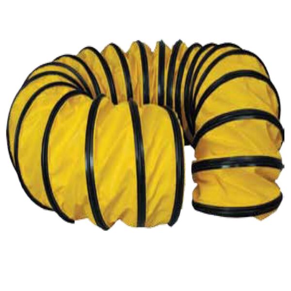 12" X 25' YELLOW AND BLACK DUCTING