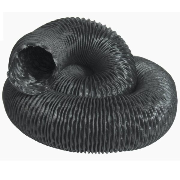 12" X 25' BLACK HEATER DUCTING