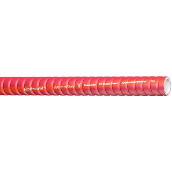 Extremeflex™ BEVERAGE HOSE EZ Clean Cover, Red 1"x100'
