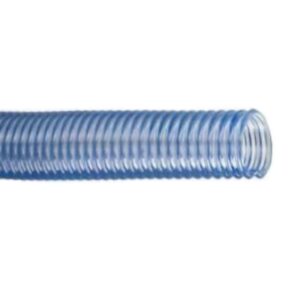 1 1/2" CLR PVC FDA HOSE W/CLR HELIX