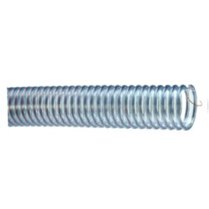 1 1/2" CLR PVC FDA HOSE W/CLR HLX COR