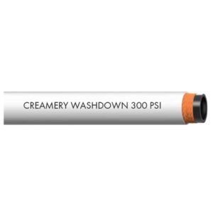 1" WHITE CREAMERY WASHDOWN HOSE 300 PSI