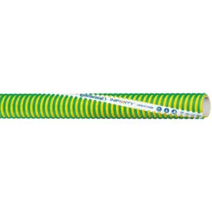 Infinity™ FOOD HOSE Yellow / Green Helix 150 PSI 4"x100'