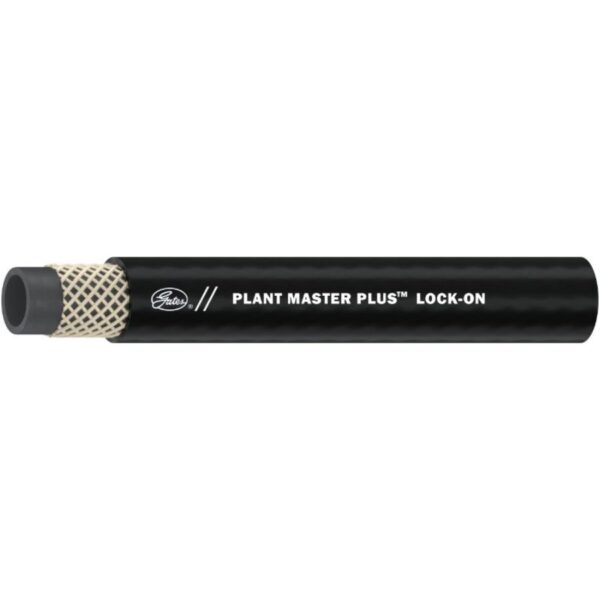 1/4X50 PLANT+ 300 PSI HOSE LOCKON BLACK