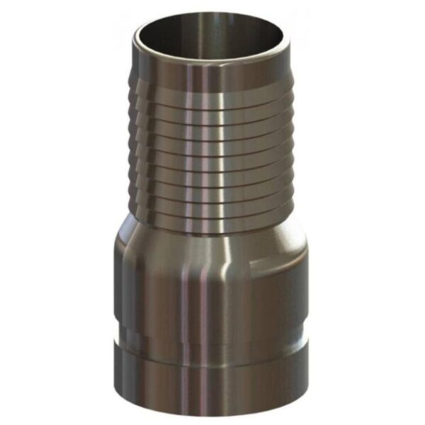 3/4 IN GROOVED END HOSE SHANK 316SS