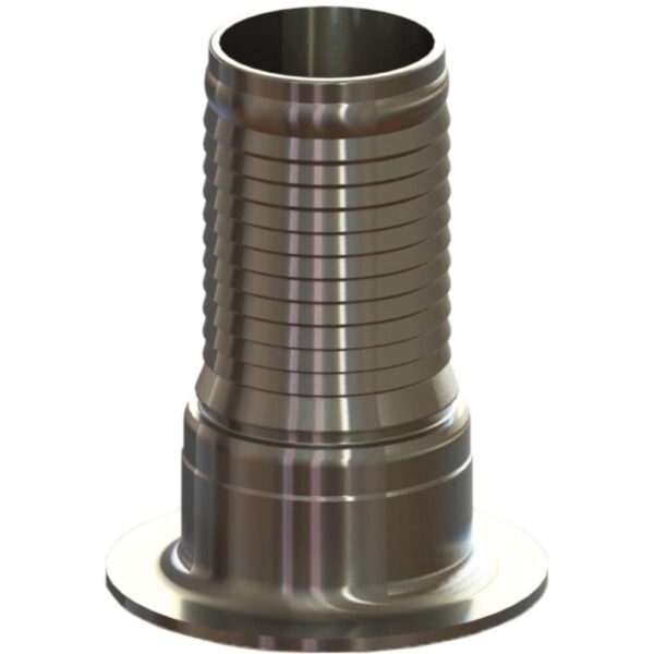 3 IN INTERLOCKING HOSE SHANK TURNBACK SS